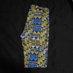LuLaRoe One Size Leggings, Aztec Print